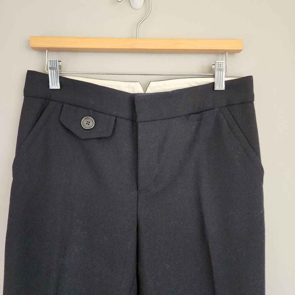 Marc Jacobs 100% Wool Black Mid-Rise Dress Trouser Pants Women's Size 8 - Picture 4 of 13